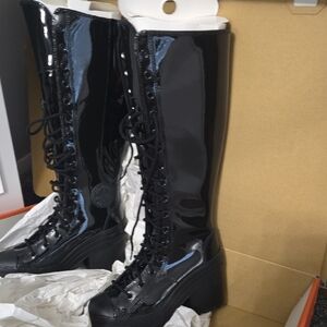 Converse Black Lace Up Boots